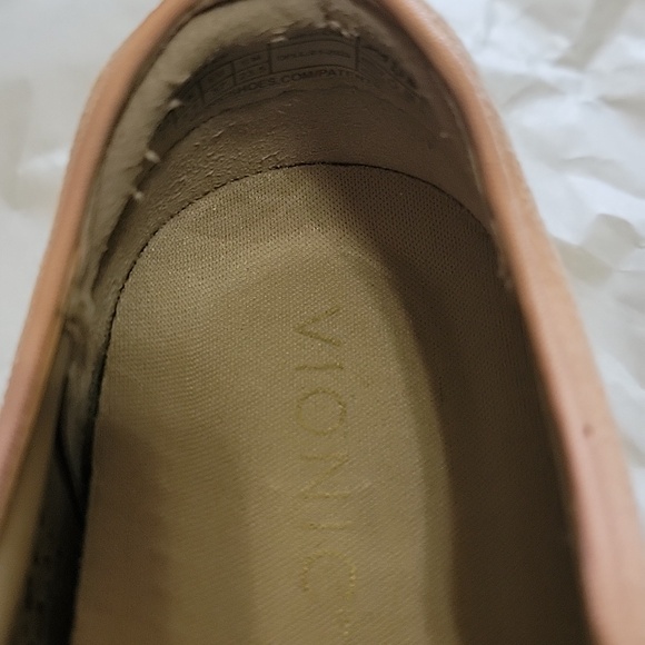 Vionic Kimmie Perf laser cut slip on sneakers size 7 peach suede casual comfort - Picture 6 of 6